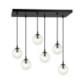 Lampa wisząca Cosmo 6 BL Transparent przeźroczyste klosze 1