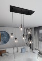 Lampa wisząca Cosmo 6 BL Transparent przeźroczyste klosze 4