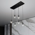 Lampa wisząca Cosmo 6 BL Transparent przeźroczyste klosze 5