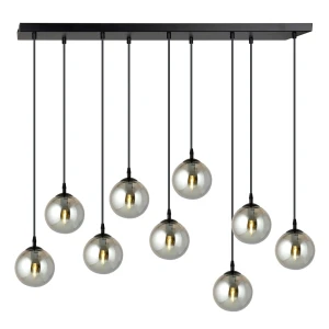 Lampa wisząca Cosmo 9 BL Grafitowe klosze