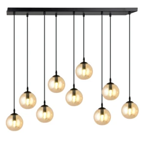 Lampa wisząca Cosmo 9 BL Miodowe klosze