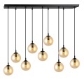 Lampa wisząca Cosmo 9 BL Miodowe klosze 2
