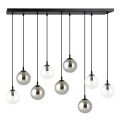 Lampa wisząca Cosmo 9 BL MIX2 różnobarwne klosze 2
