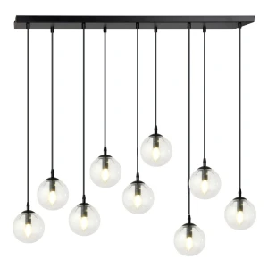Lampa wisząca Cosmo 9 BL Transparent przeźroczyste klosze