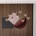 Lampa wisząca Cosmo 9 BL Transparent przeźroczyste klosze 6