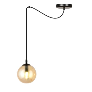 Lampa wisząca Gigi 1 BL Miodowy klosz