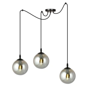 Lampa wisząca Gigi 3 BL GRAFIT grafitowe klosze