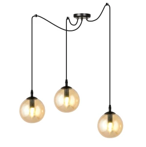 Lampa wisząca Gigi 3 BL Miodowe klosze
