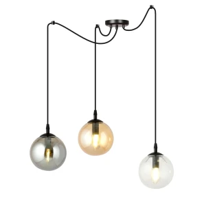 Lampa wisząca Gigi 3 BL MIX różnobarwne klosze