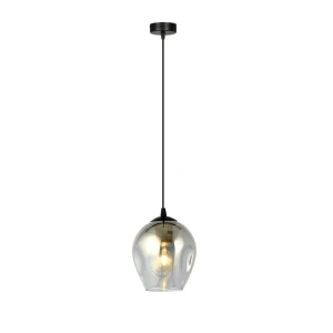 Lampa wisząca ISTAR 1 BL GRAFIT grafitowy klosz