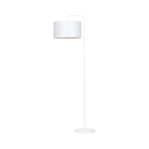 Lampa podłogowa Trapo LP1 WH White biała z białym kloszem