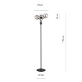 Lampa podłogowa Nova LP3 Black/Grafit 3