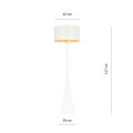 Lampa podłogowa Estrella LP1 White/Gold 7