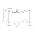 Lampa wisząca Origo 5 BL Opal 4