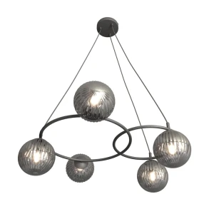 Lampa wisząca Libra 5 BL Grafit