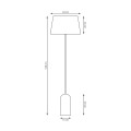 Lampa podłogowa Pearl LP Gray 5