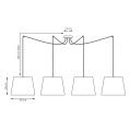 Lampa wisząca Ascot 4 Mix 3