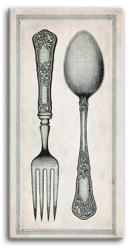 Obraz G93036 Retro Sztućce 90x45cm RC
