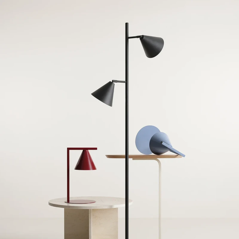Lampa Stojąca Form 2 Black  (2).webp