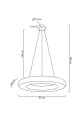MOOSEE lampa wisząca ALLISIA 80 złota 12