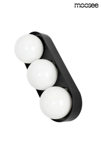 Moosee lampa ścienna Drops 3 czarna