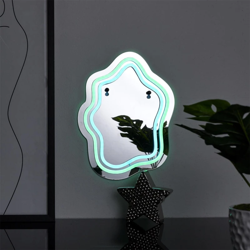 Lustro LED z neonowym oświetleniem 2