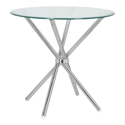 Stół Ufo 90cm transparentny/chrom