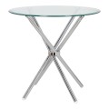 Stół Ufo 90cm transparentny/chrom 4
