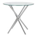 Stół Ufo 90cm transparentny/chrom 7