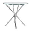 Stół Ufo 90cm transparentny/chrom 8
