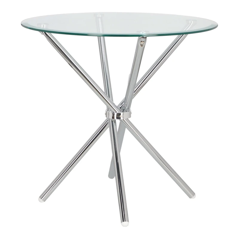 Stół Ufo 90cm transparentny/ chrom 7