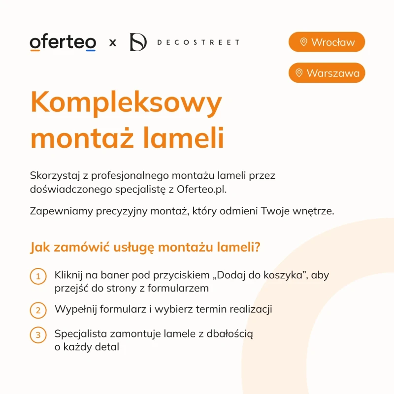 usługa montażu lameli i paneli ściennych wrocław i warszawa