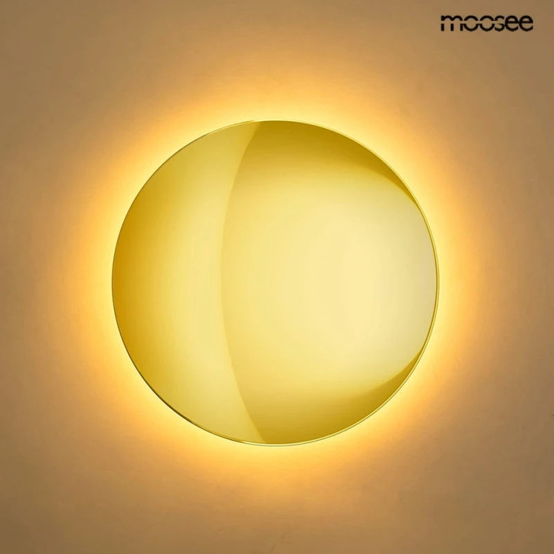 MOOSEE lampa ścienna SHADOW SUN 25 złota 2