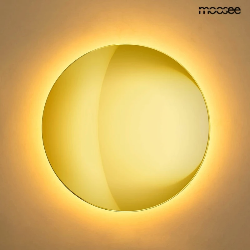 MOOSEE lampa ścienna SHADOW SUN 30 złota 2