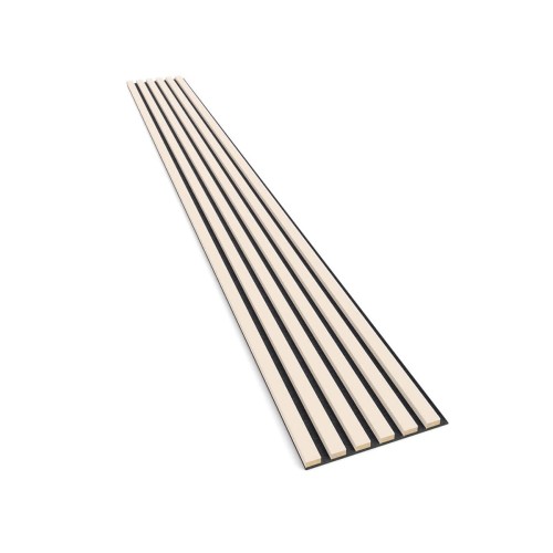 Lamele na czarnym filcu Beż 30x2,4x275 cm LEO