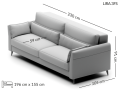 Sofa z funkcją spania Lira 230 cm MP Nidzica 10