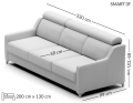 Sofa Smart 3-osobowa 220 cm MP Nidzica 7