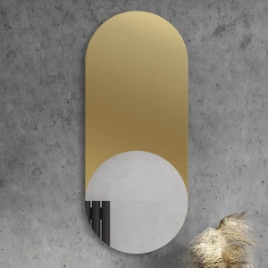 Lustro okrągłe Valentina Gold