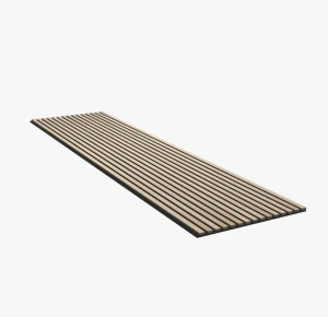 Akupanel 60x240 cm Dąb Klasyczny, czarny bok - lamele na czarnym filcu Woodupp
