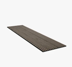 Akupanel 60x240 cm Dąb Rustykalny Szary - lamele na czarnym filcu Woodupp