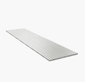 Akupanel 60x240 cm Snow - lamele na szarym filcu Woodupp