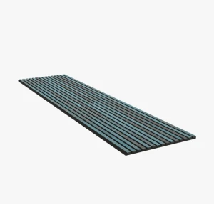 Akupanel 60x240 cm Niebieski - lamele na czarnym filcu Woodupp