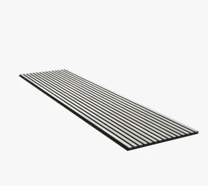 Akupanel 60x240 cm Biały - lamele na czarnym filcu Woodupp