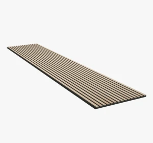 Akupanel 60x300 cm Dąb Klasyczny, czarny bok - lamele na czarnym filcu Woodupp