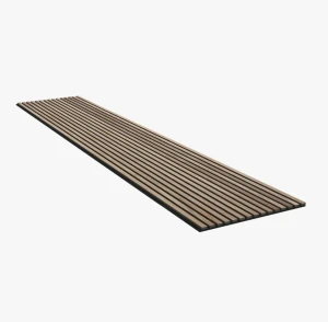 Akupanel 60x300 cm Orzechowy - lamele na czarnym filcu Woodupp