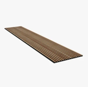 Akupanel 60x300 cm Dąb Rustykalny Brązowy - lamele na czarnym filcu Woodupp   