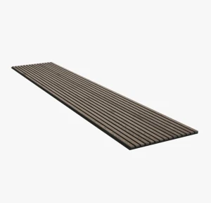 Akupanel 60x300 cm Dąb Rustykalny Szary - lamele na czarnym filcu Woodupp
