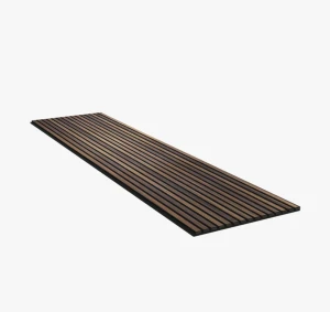 Akupanel 60x300 cm Modrzew Rustykalny Przyciemniony - lamele na czarnym filcu Woodupp