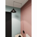 Lampa sufitowa wisząca ABRAMO 1 BLACK regulowana czarna 5