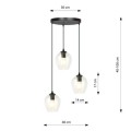 Lampa wisząca ISTAR 3 BL PREMIUM TRANSPARENT 6